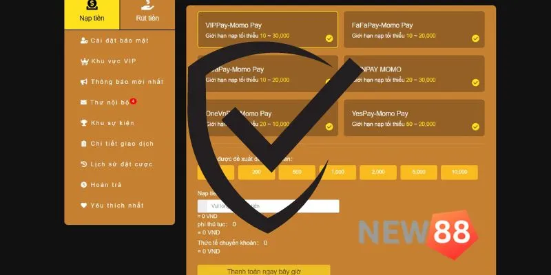 Chính sách bảo mật thông tin giao dịch cho thành viên của New88