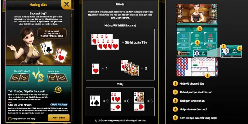 Hiểu rõ luật chơi Baccarat về cách đánh và cách tính điểm