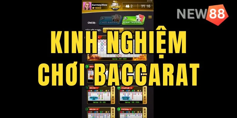 Áp dụng chiến thuật và kinh nghiệm chơi Baccarat giúp kiến bộn tiền